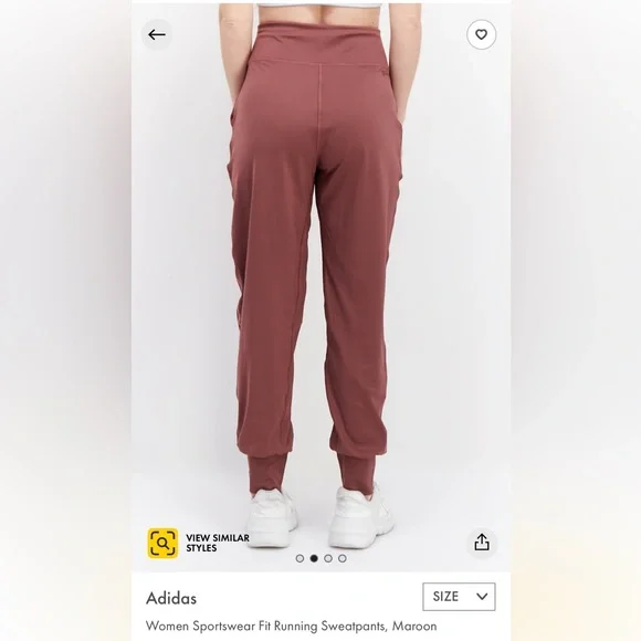 Adidas high rise joggers! Sweatpants! Brand Logo! Size Small - Picture 3 of 17